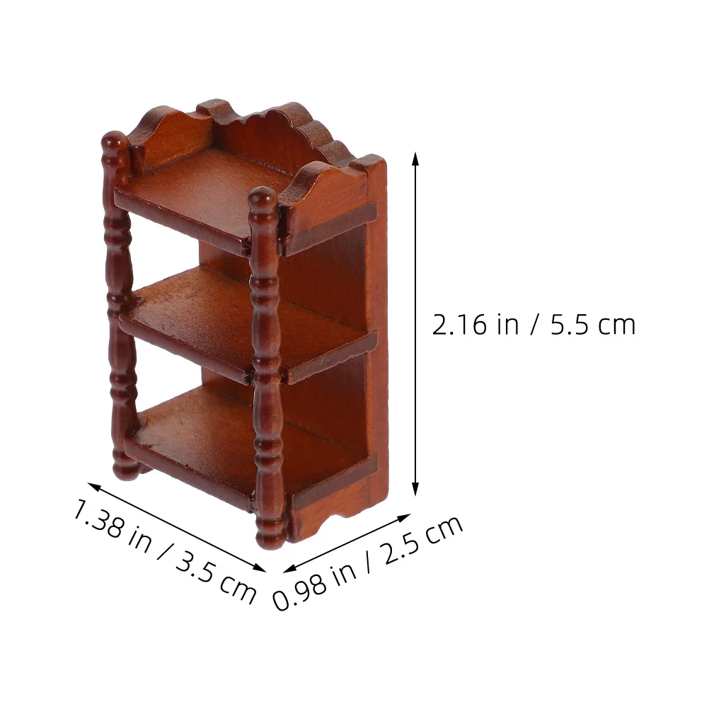 2 szt. Miniaturowe stoliki nocne drewniane w skali 1/12 do domku dla lalek, szafka nocna do sypialni, kuchni, akcesoria do mini domku, dekoracja, symulacja