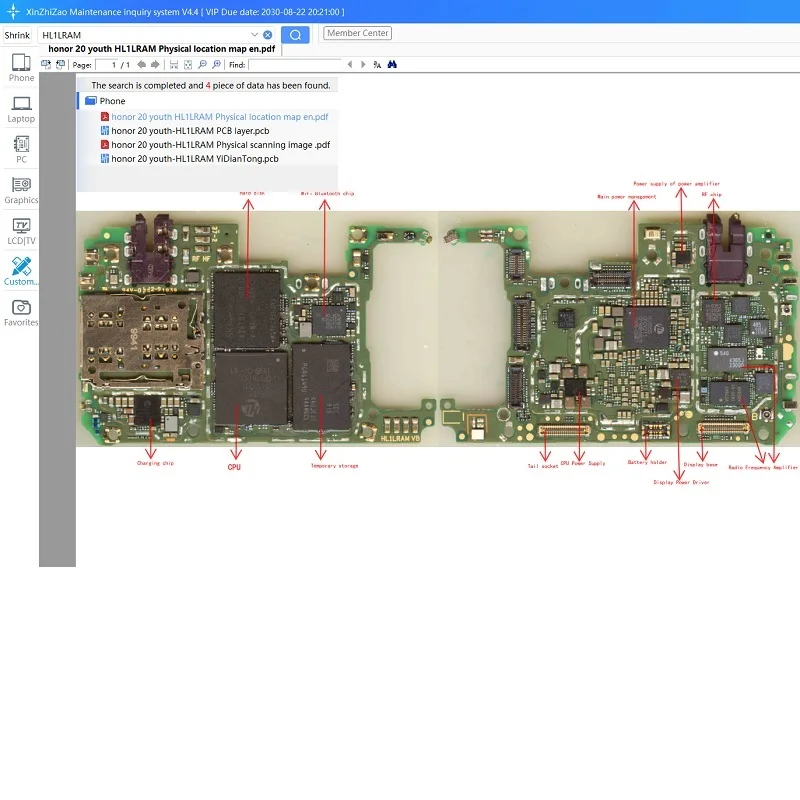 XZZ Schematic Diagram Bitmap JCID ZXW Intelligent Drawing for Cell IPhone Android Ipad Macbook TV Circuit Integrated Software