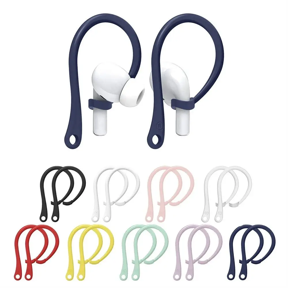 1 Pair Anti-lost Wireless Headphone Mount Silicone Ear Hook Cap Earhooks Earphone Holder Headphone Accessories