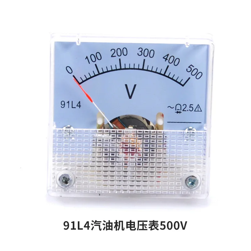 2PCS AC current display instrument engine voltmeter 91L4-500V91L4-300V single-phase voltage display meter