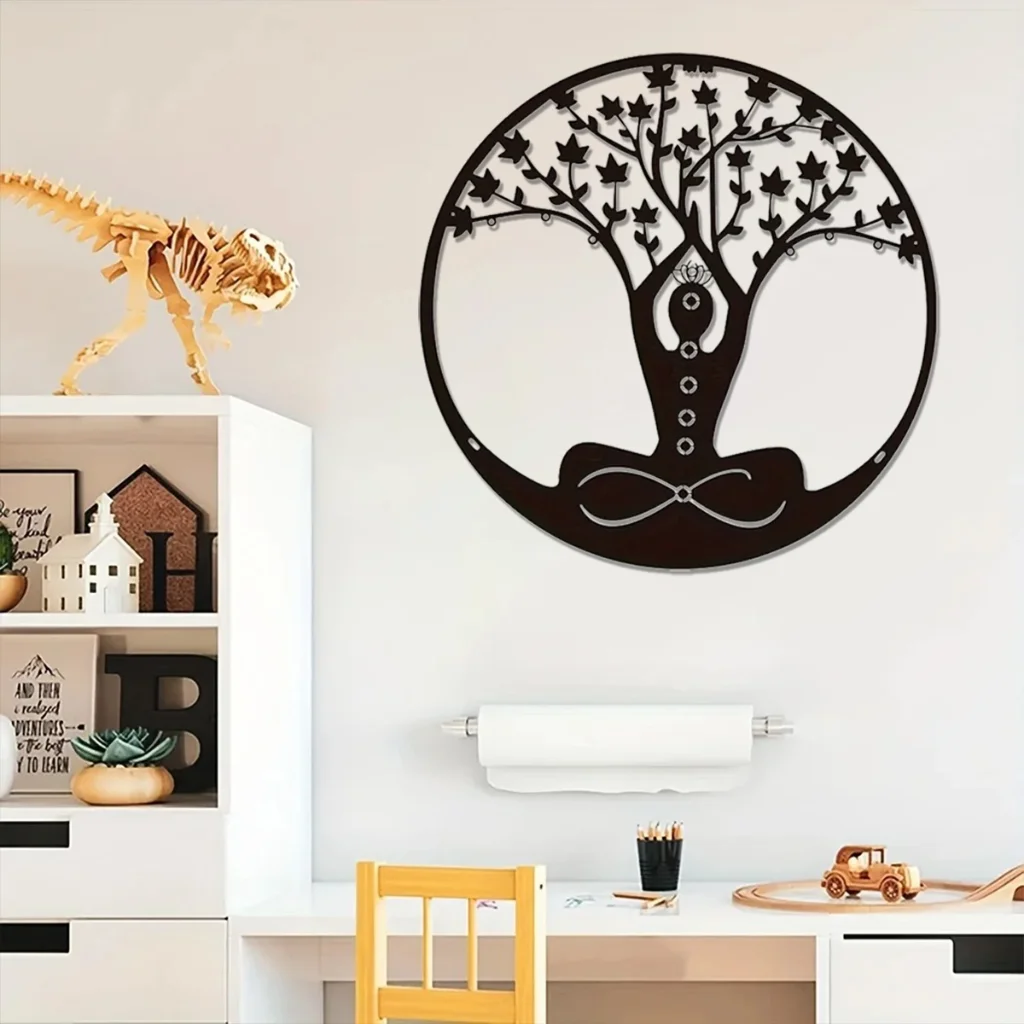 Bringen Sie die Natur nach drinnen mit diesem eleganten Baum des Lebens Metall wandtafel-perfektes Einweihung geschenk! Wand dekoration Metall Wandbehang