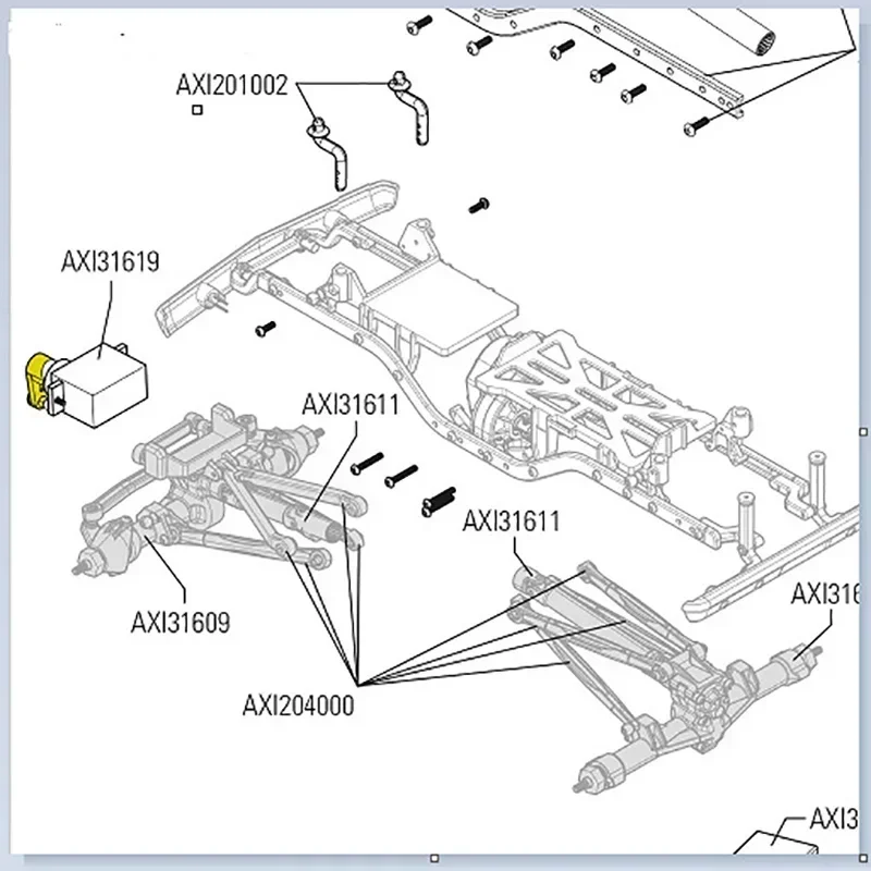 For 1/24 AXIAL Servo Arm Steering Gear Arm Metal Steering Gear Arm RC Accessories Kit for 1/24 AXIAL SCX24 90081 AXI31619