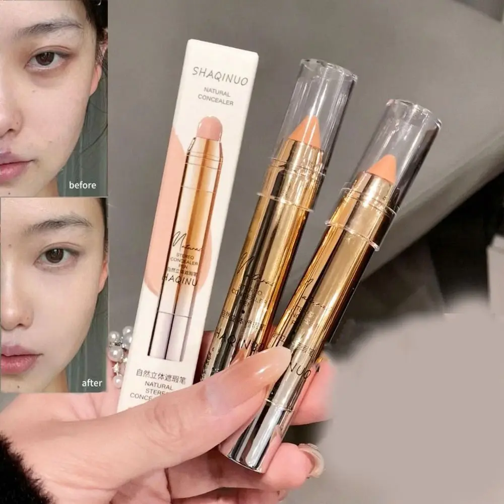 

3Pcs Waterproof Full Coverage Concealer Embellish Skin Tone Acne Marks Face Concealer Makeup Long-lasting Spots Moisturize