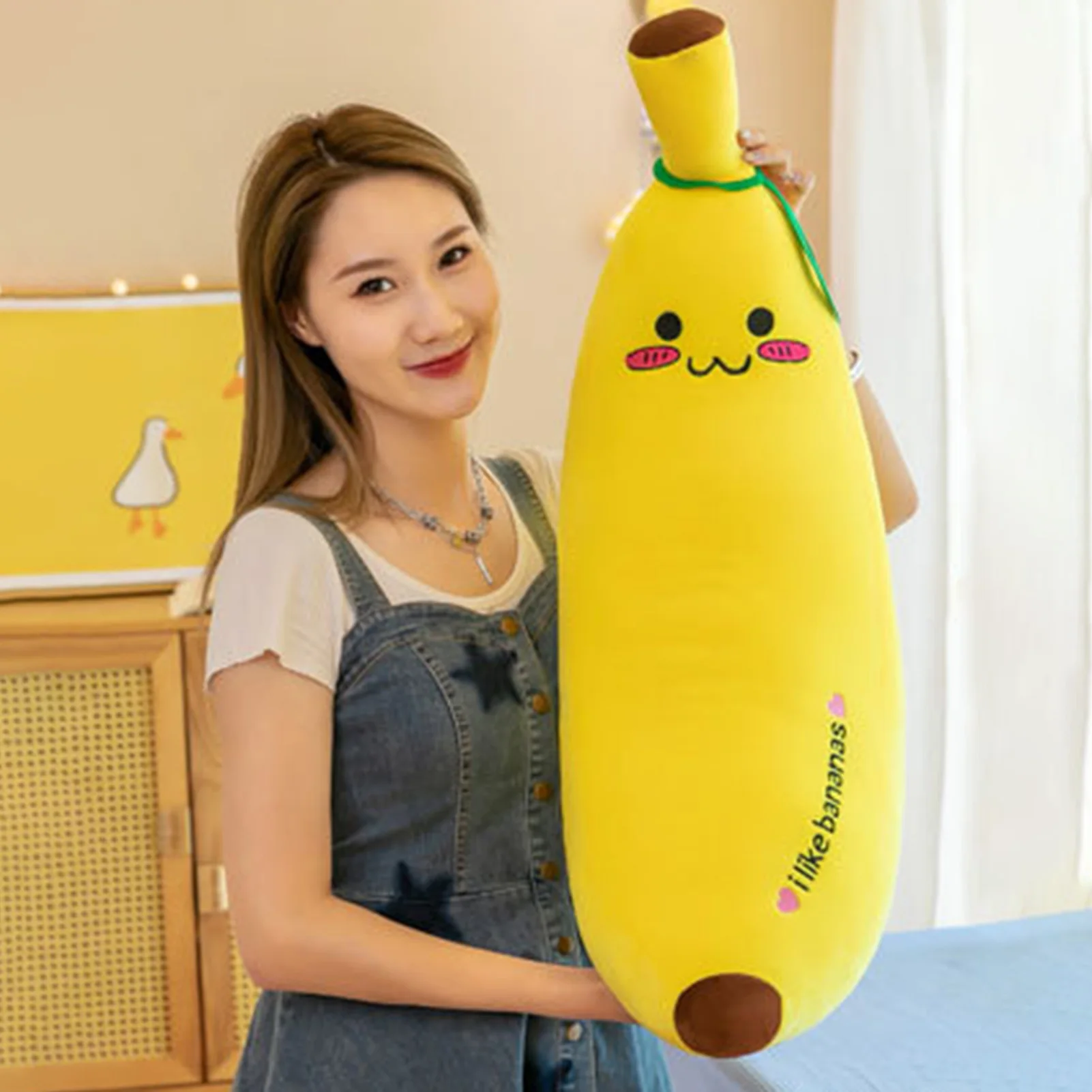 

Soft Plush Fruit Pillow Soft & Comfortable Stuffed Pillow with Banana Shape Plush Toys Gift for Girlfriend EIG88