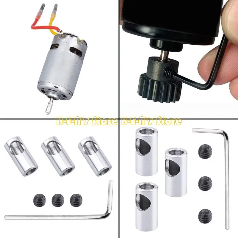 Y1AD Tool Less Installation 5mm Motor Shaft Adapter Industrial Metal Coupling Part
