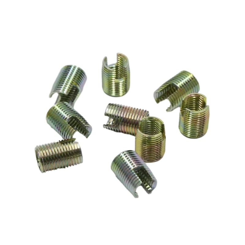 

Customized 302 Slotted Female Threaded Insert Nuts Thread Inserts M6 Stainless Steel Wire Thread Sleeve