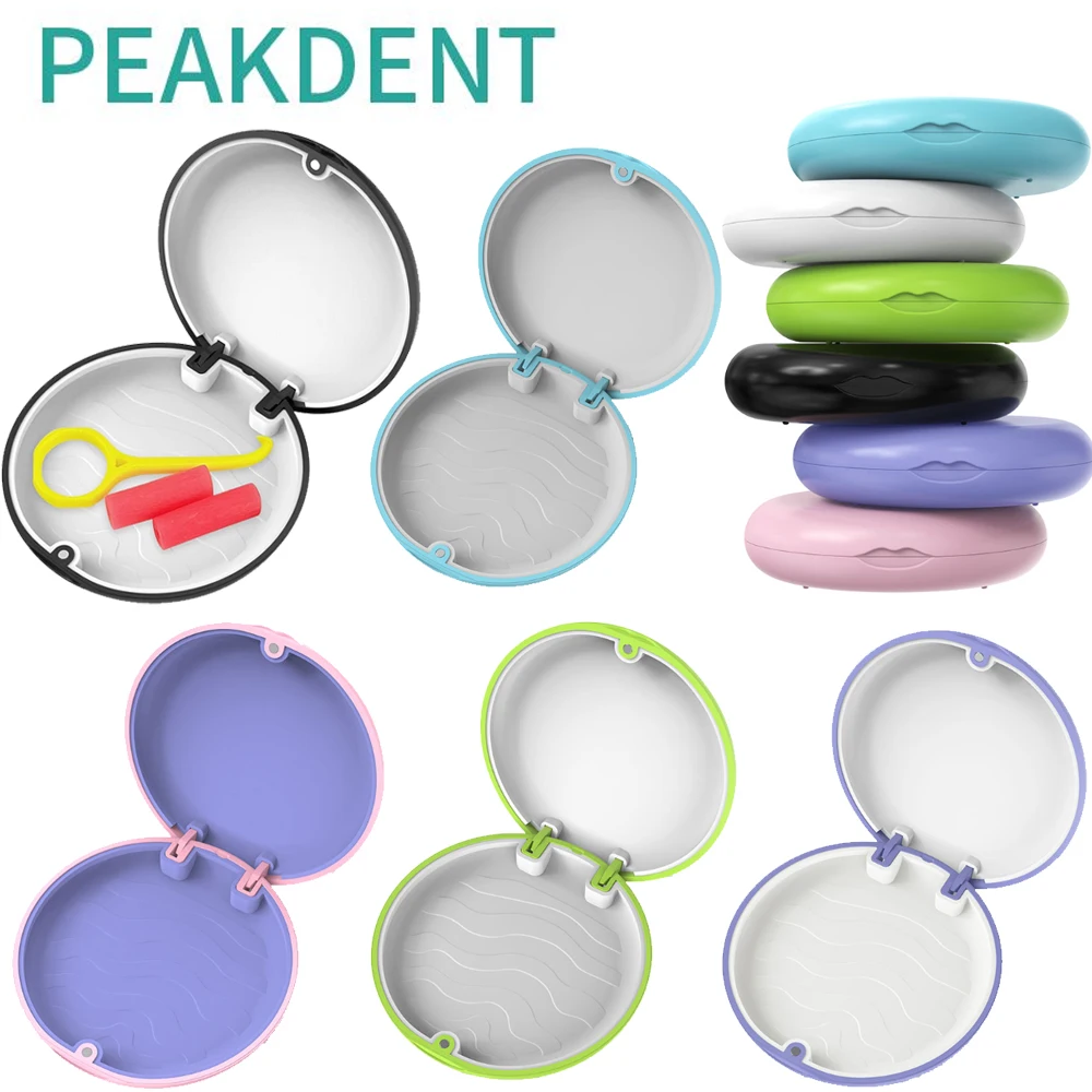 1Pcs Dental Orthodontic Aligner Retainer Case Denture False Box, Mouthguard Case Clear Braces Holder Protective Case