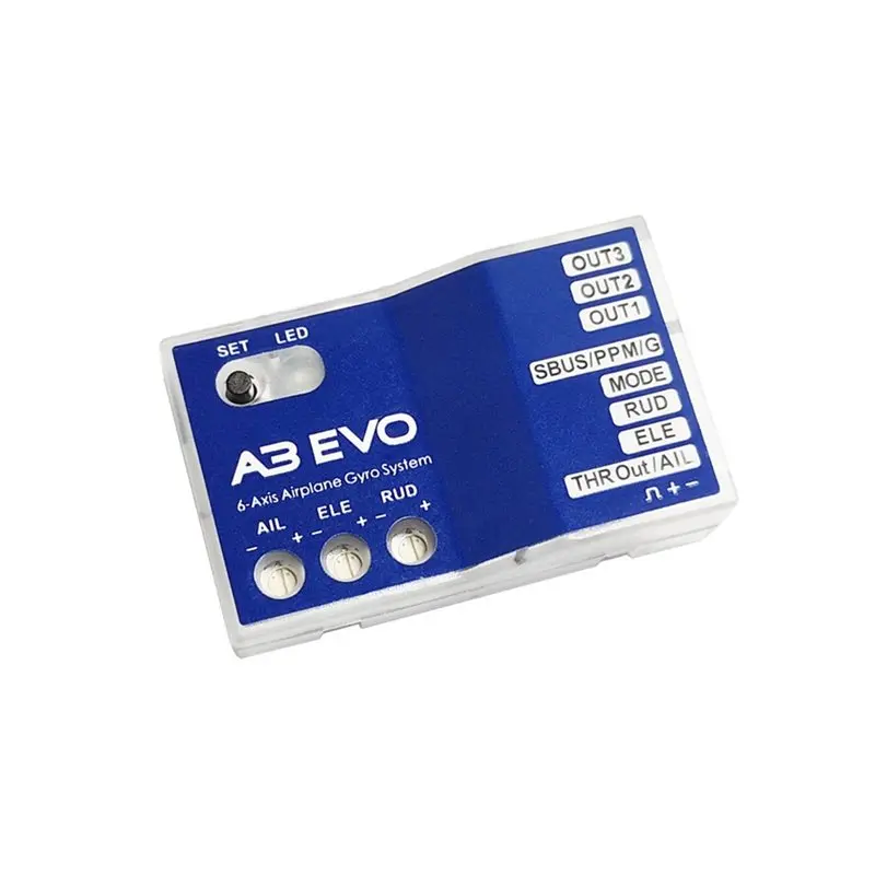 ABMF-تثبيط و6 محاور الدوران A3 EVO موازن وحدة تحكم في الطيران يدعم استقبال PPM لطائرة الطائرات ذات الجناح الطائر RC