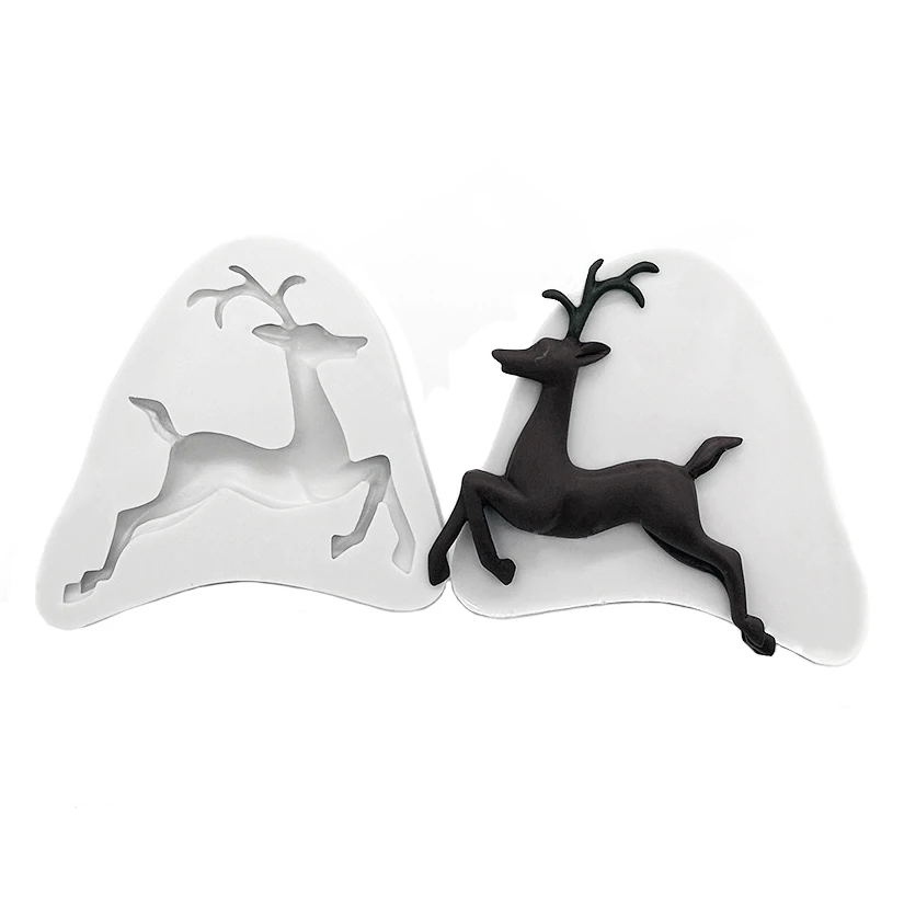 Deer 100% Platinum Silicone Sugarcraft Mold Fondant Cake Decorating Tools Bakeware