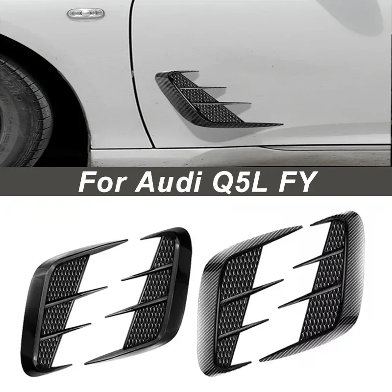Shark Gills Side Fender Sticker Simulation Air Intake Trim For Audi Q5L FY Body Accessories