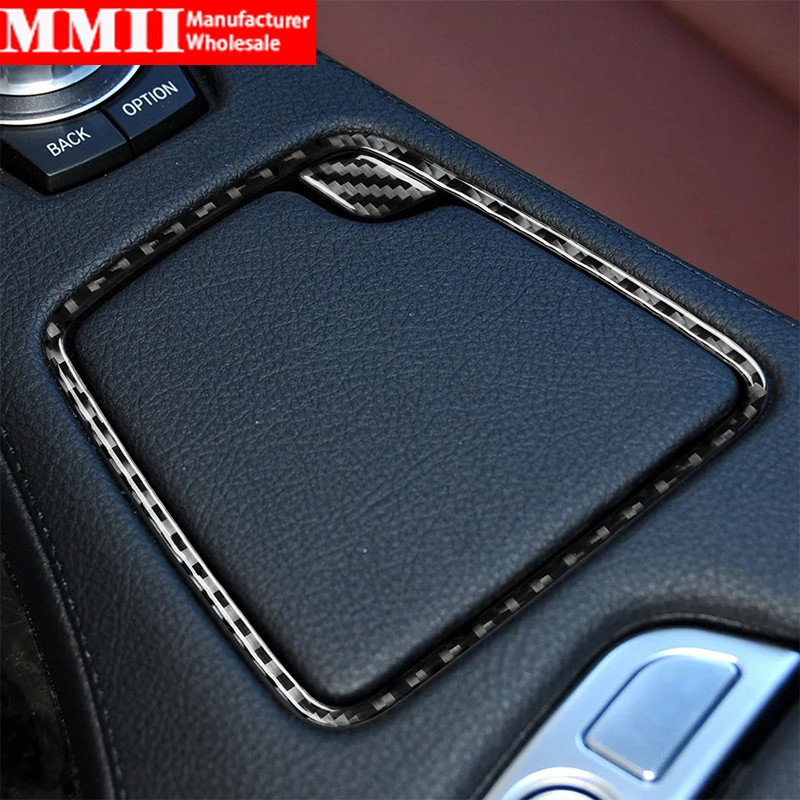 

Наклейка из углеродного волокна для BMW 6 серии M6 F12 F13 F06 2011-2018, наклейки на крышку центрального держателя консоли, аксессуары