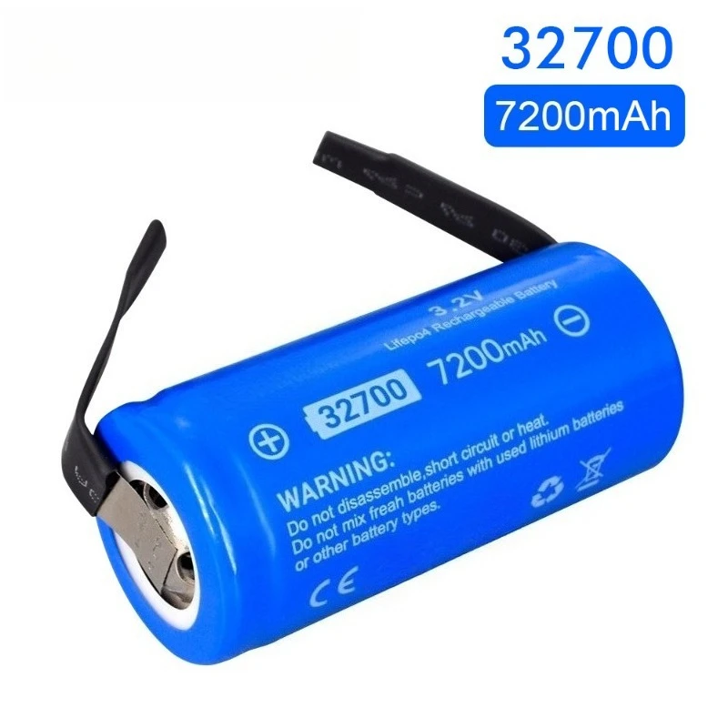 32700 LiFePO4 Power Battery 3.2V 7200mAh Flat Top  for Street Lamp Energy Storage