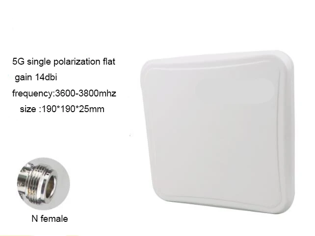 Antenne externe directionnelle lora à gain élevé, longue portée, antenne panneau extérieure, 3.3-3.8GHz, 14dBi, 5G, persévérance, fabricant