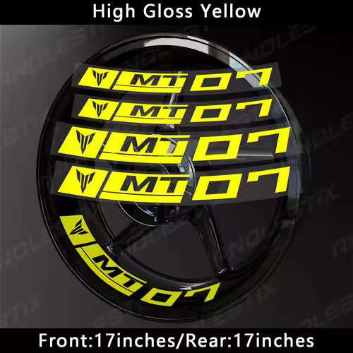 AnoleStix Reflective Motorcycle Wheel Sticker Hub Decal Rim Stripe Tape For YAMAHA MT-07 MT07 - Image 12