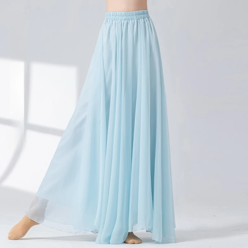 Modern Dance Pants For Women Chiffon Nylon Loose Wide Leg Dancing Trousers Chinese Classical Dance Daily Ladies Yoga Pants