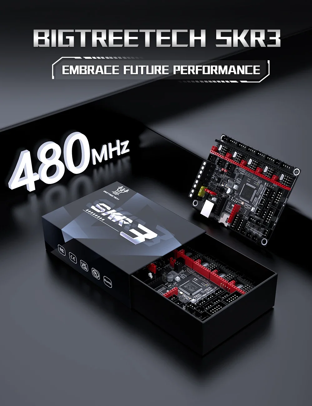 

BTT SKR 3 32-битная плата управления TMC2209 EZ5160 Pro Drive Raspberry Pi Upgrade SKRV1.4 Turbo Материнская плата для Ender3/5