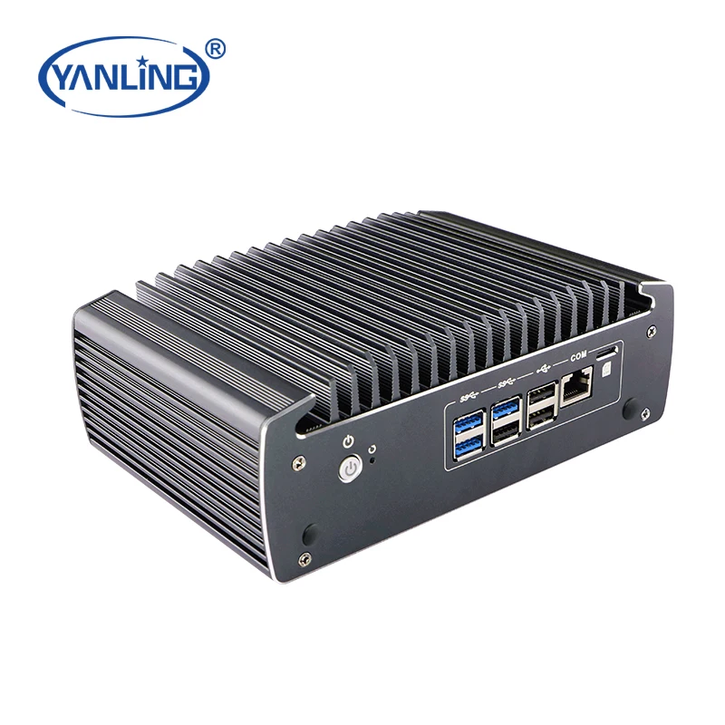 10th Generation Barebone Micro Appliance Computer 6 Tel 2.5G LAN 4*POE Firewall I3 I5 I7 DDR4 RJ45 RS232 PfSense Router Stock