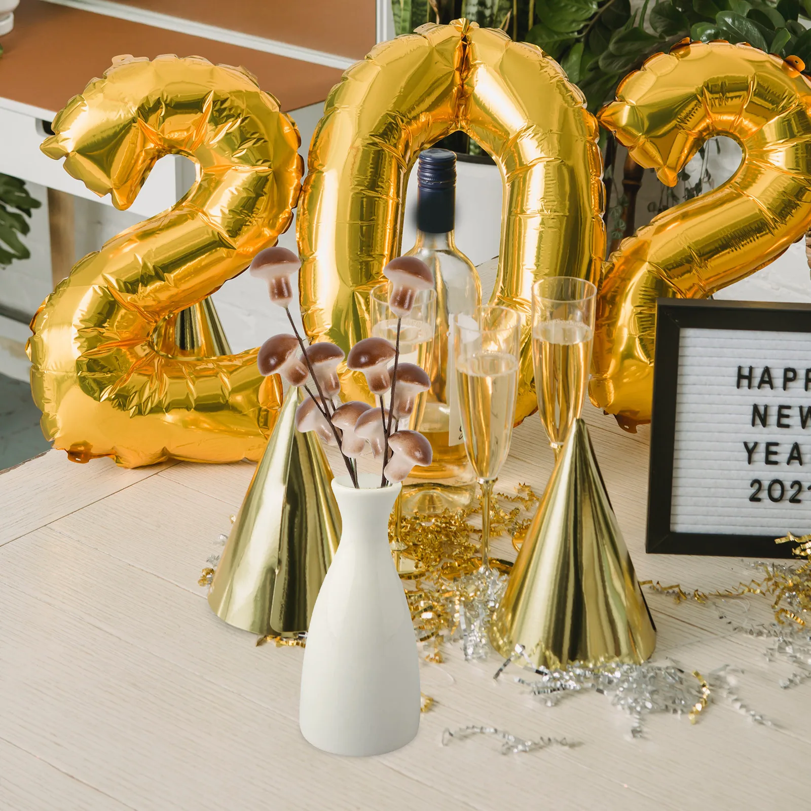 

4pcs Simulated Mushroom Decoration Fake Fairy Garden Ornament Foam Bonsai Micro Landscape Accessories Miniature