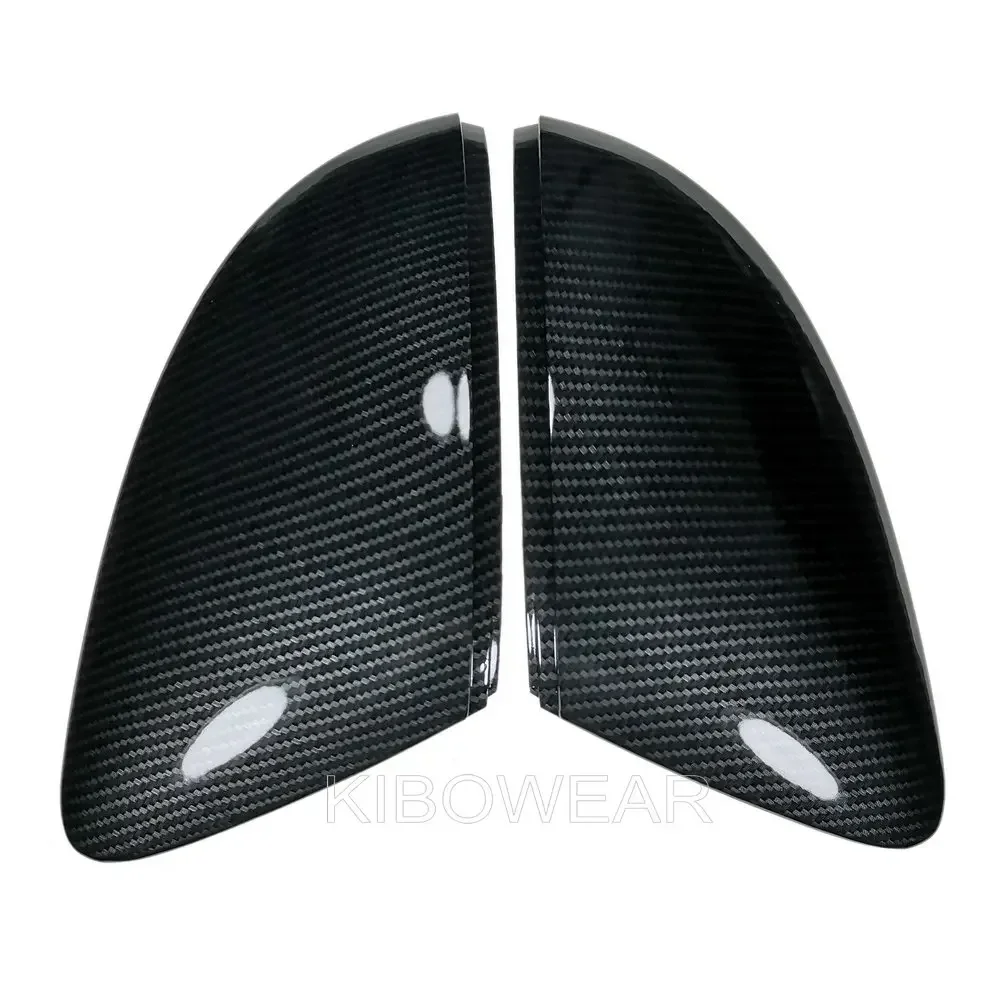 Side Wing Mirror Caps Cover for VW T-ROC T-cross Nivus (Carbon Look) 2020 2021 2022 Replace for Skoda Octavia Mk3 A7 2014 2019