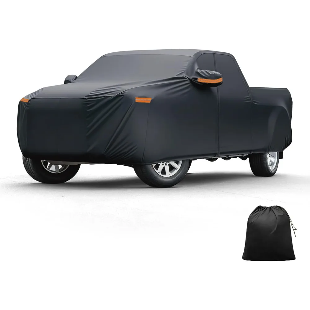 

All-Weather Car Cover with Door Zipper for Outdoor Protection Against Sun, Rain, Snow, and Wind