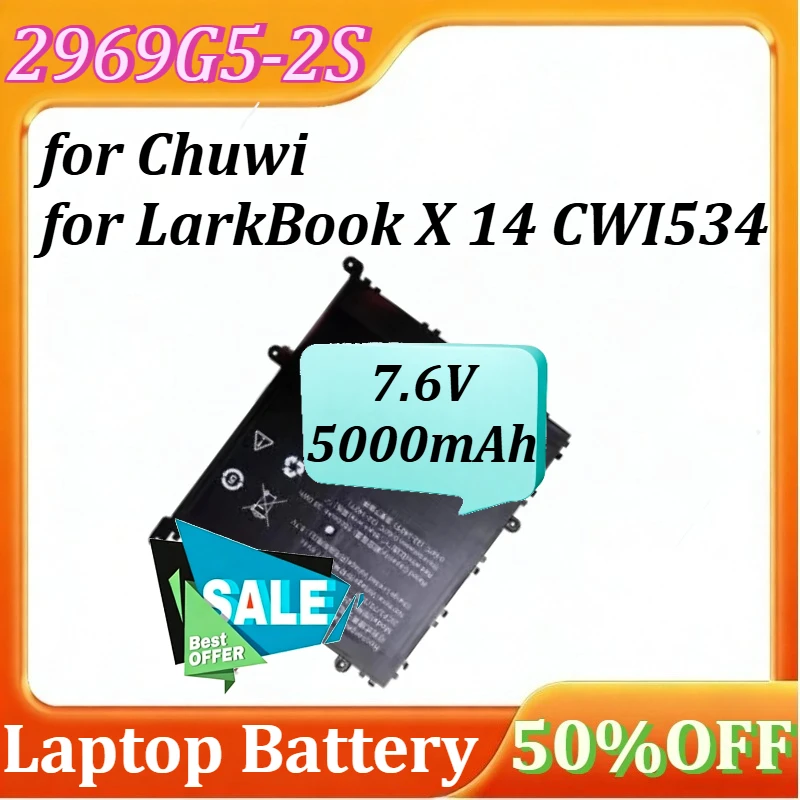 

New Battery 2969G5-2S ‌Laptop Battery for Chuwi for LarkBook X 14 CWI534 7.6V 5000mAh