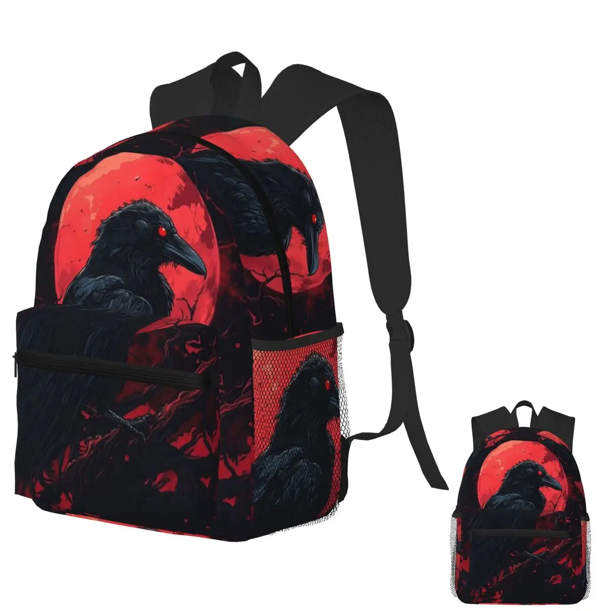 

Студенческий рюкзак с рисунком вороны викингов, школьная сумка, походный дорожный рюкзак для мужчин и женщин, модная сумка для книг, сумки на плечо