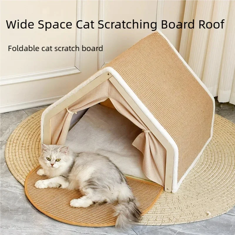 

Cat bed suitable for all seasons, cat villa, windproof, durable, no debris, sisal cat tent