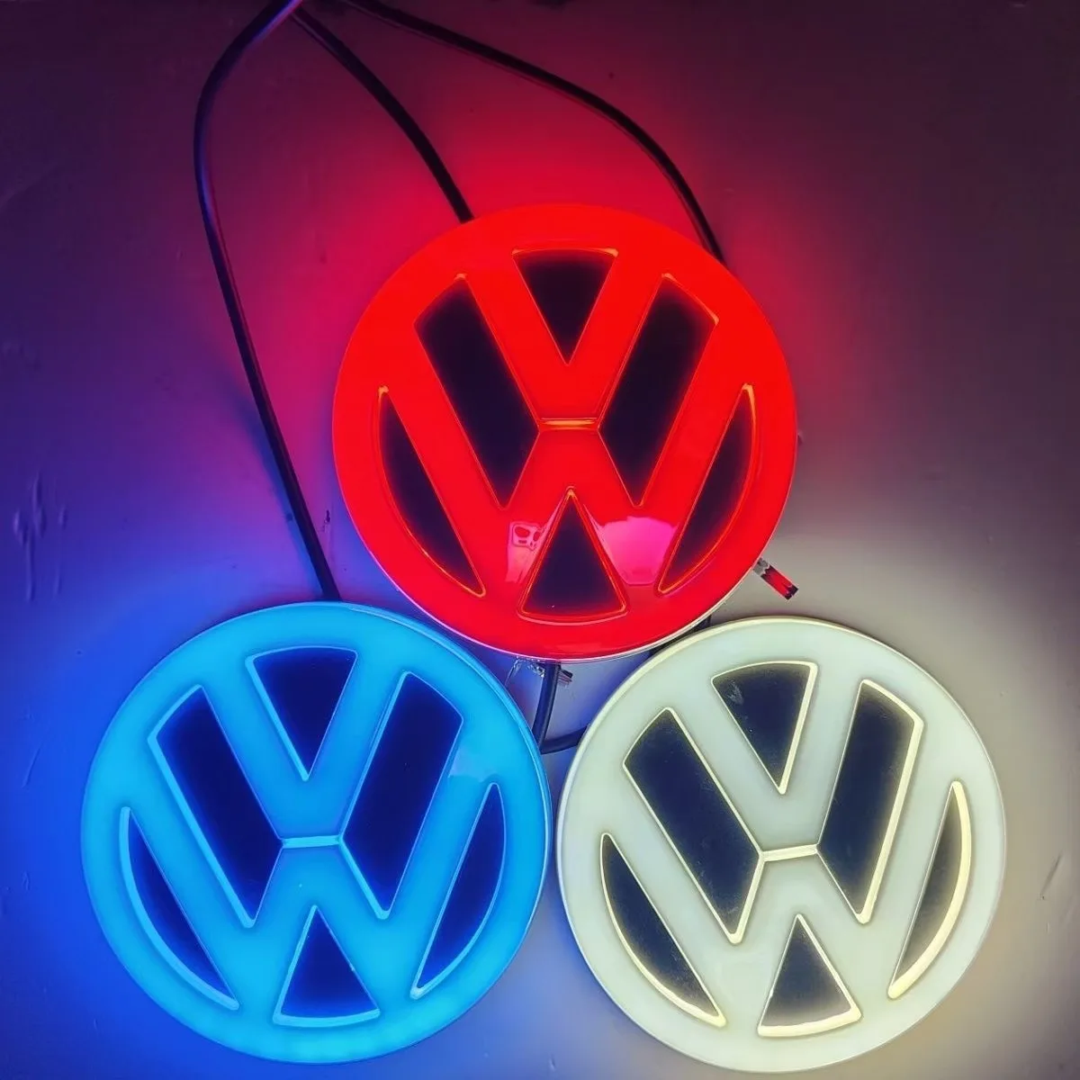 VW 11CM 4D LED Car Front Rear Emblem Badge light Sticker For VW Polo Golf Jetta Beetle CC Tiguan Touran Passat MK7 MK5 B5 B6