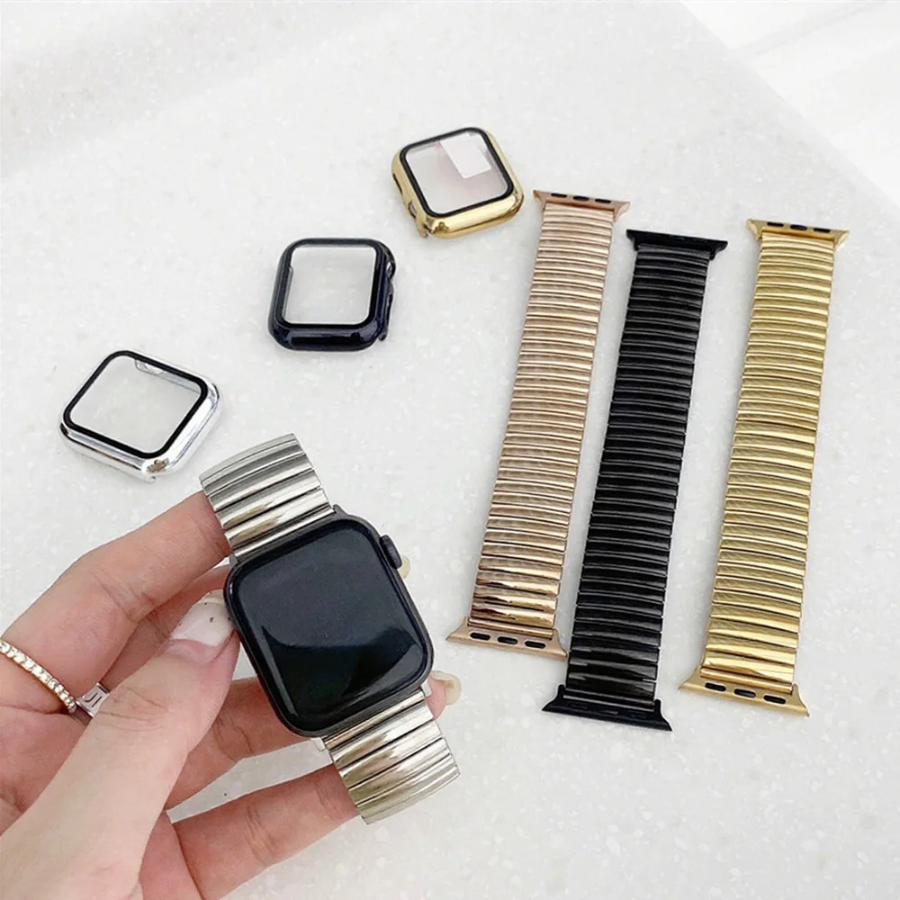 Apple Watchバンド44mm Ultra 49mm Series10 9 8 7 6 5 4 3 SE 38/42 40mm ボヘミアブレスレット iWatch 41mm 45mm 46 49用伸縮性ストラップ