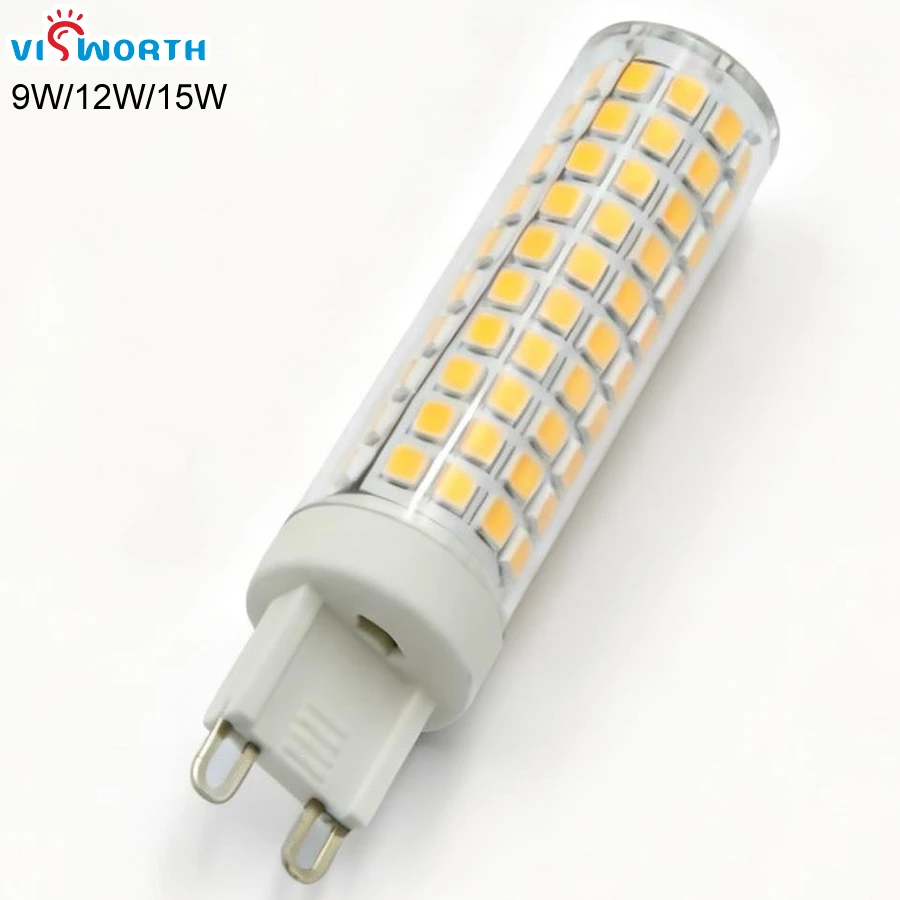 G9 LED Light SMD3014 3W LED Bulb SMD2835 5W 7W 9W 12W 15W LED Lamp Crystal Corn Bulb 360 Degree Home Decoration Lighting