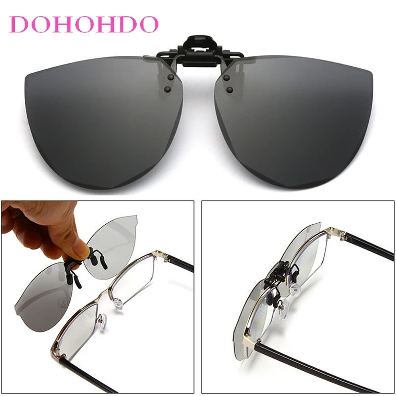 

Outdoor Sports Polarized Night Vision Clip On Sunglasses Men Women Photochromic Goggles Driving Anti-Glare UV400 Eyeglasses Очки