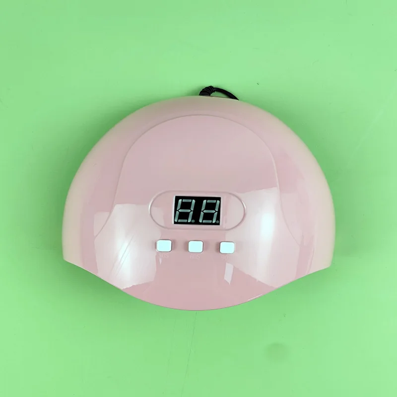 Portable ultraviolet light-emitting diode nail lamp, nail drying and curing gel polisher, drying machine for home salons
