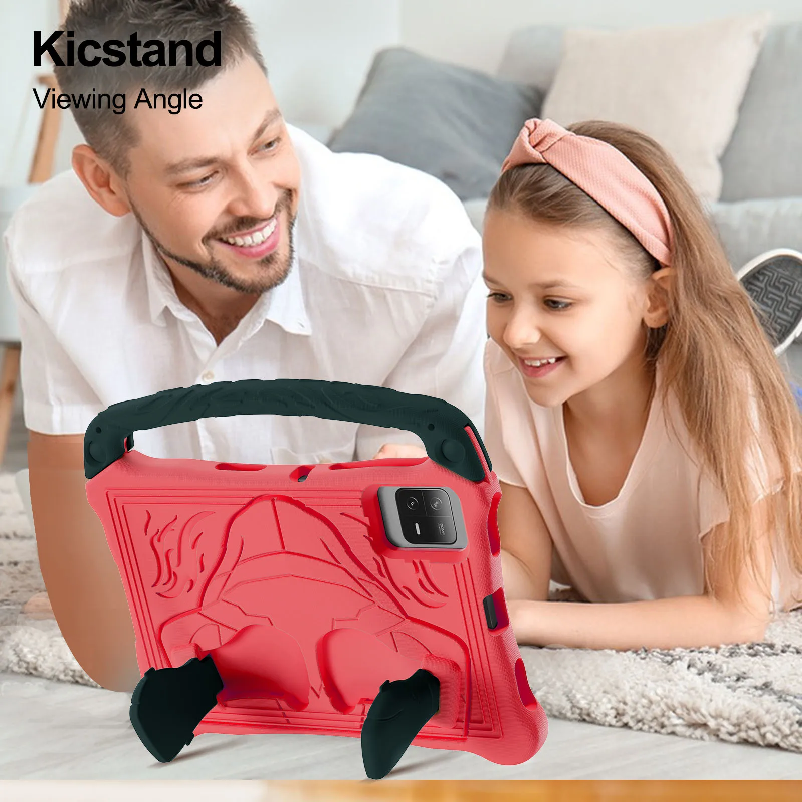 Etui z podstawką EVA dla dzieci do Xiaomi Pad 5 6 11 cali Pad 6 5 Pro Redmi Pad 2 SE 11\" Boxing Champion Shockproof Handle Tablet Cover # R. — zdjęcie produktu 3