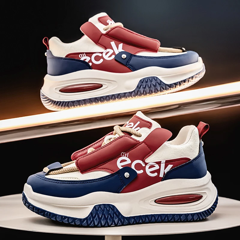 

Fashion Original Casual Men Sneakers Designer Height Increasing shoes for Men Comfortable Breathable Men Outdoor Sneakers tenis