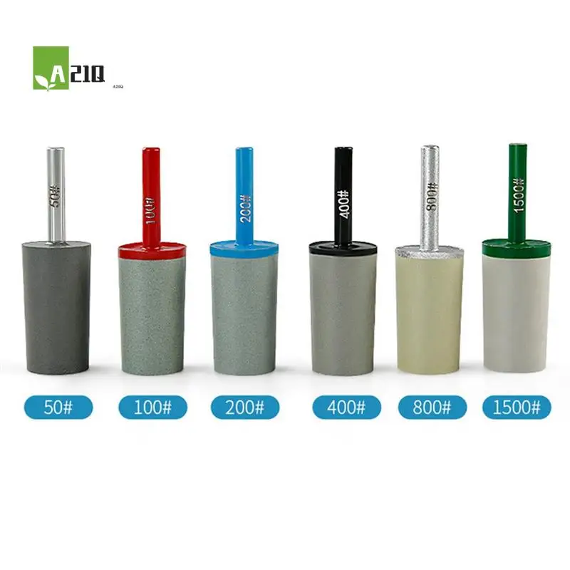 

A21Q - Цилиндрические алмазные шлифовальные насадки с 6 мм смоляными алмазными шлифовальными заусенцами, вращающийся инструмент