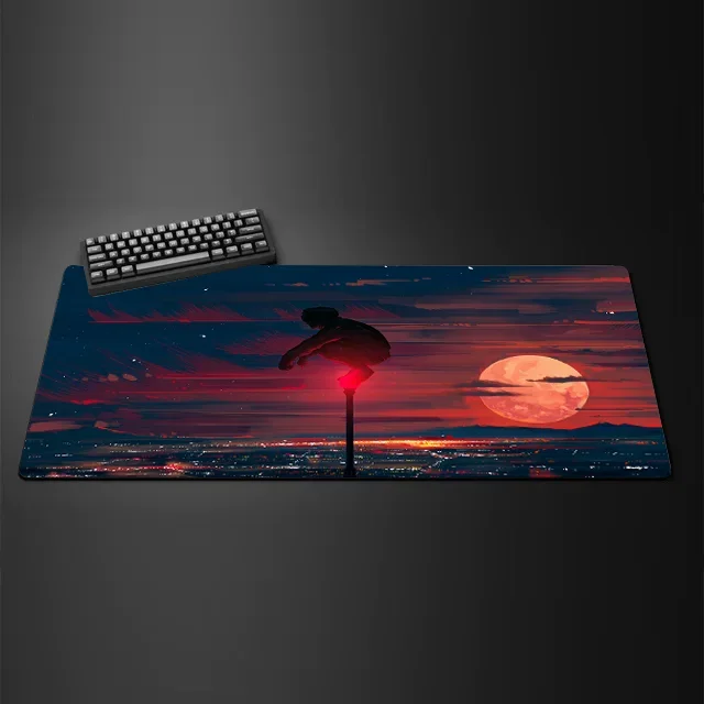 Mousepad 90x40 Scenic street Desk Mat Extended Pad Gamer Pc Table Gaming Mats Desktop Accessories Cute Carpet Table Computer Rug