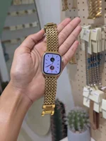 Nuevo acero inoxidable para Apple Watch band mujer Series Ultra 10/9/8/7/6 38mm 40mm 41mm 42mm 44mm 45mm 46mm Correa