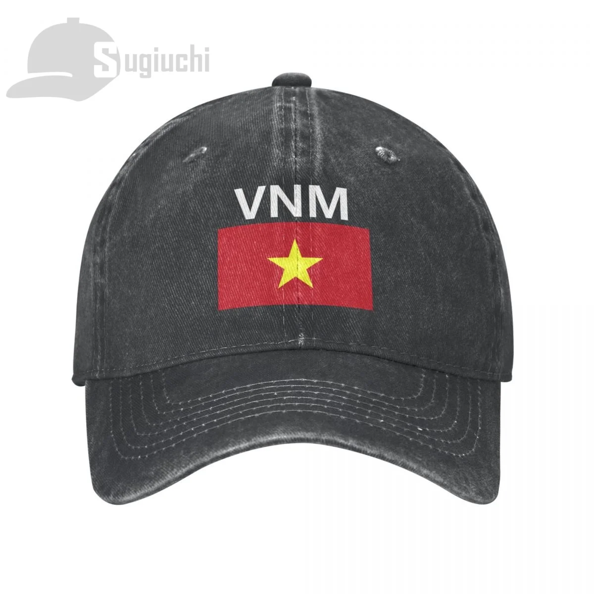 Vietnam Flag With Letter Washed Cotton Cap Gorras Snapback Caps Baseball Dad Outdoors Travel Sun Hats Casquette