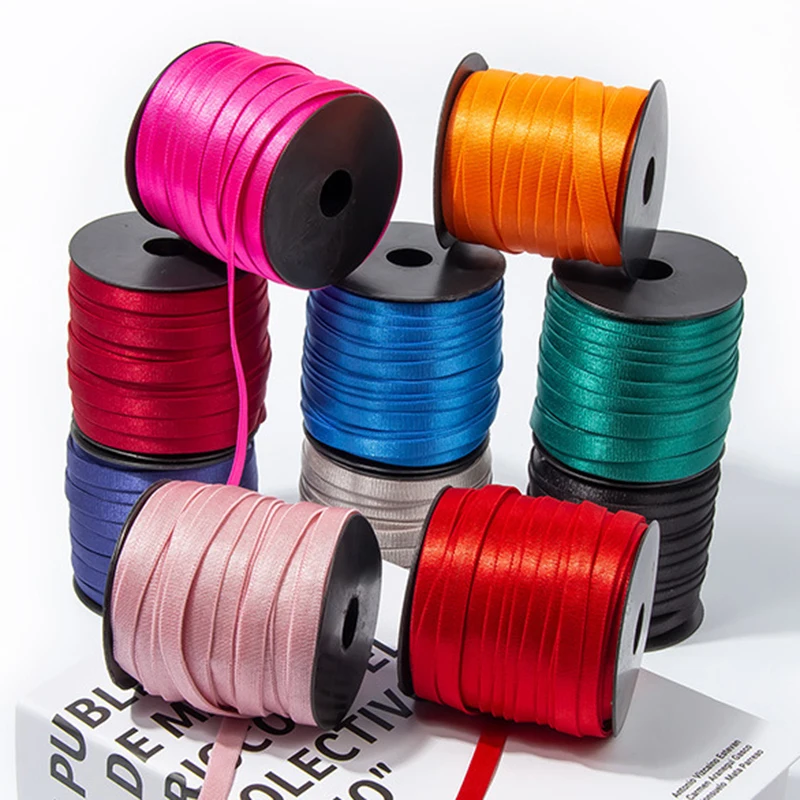 6/8/10/12/15/20/25mm Colored Elastic Bands for Underwear Bra Strap Rubber Band Stretchy Tapes Headband Sewing Bais Accessory