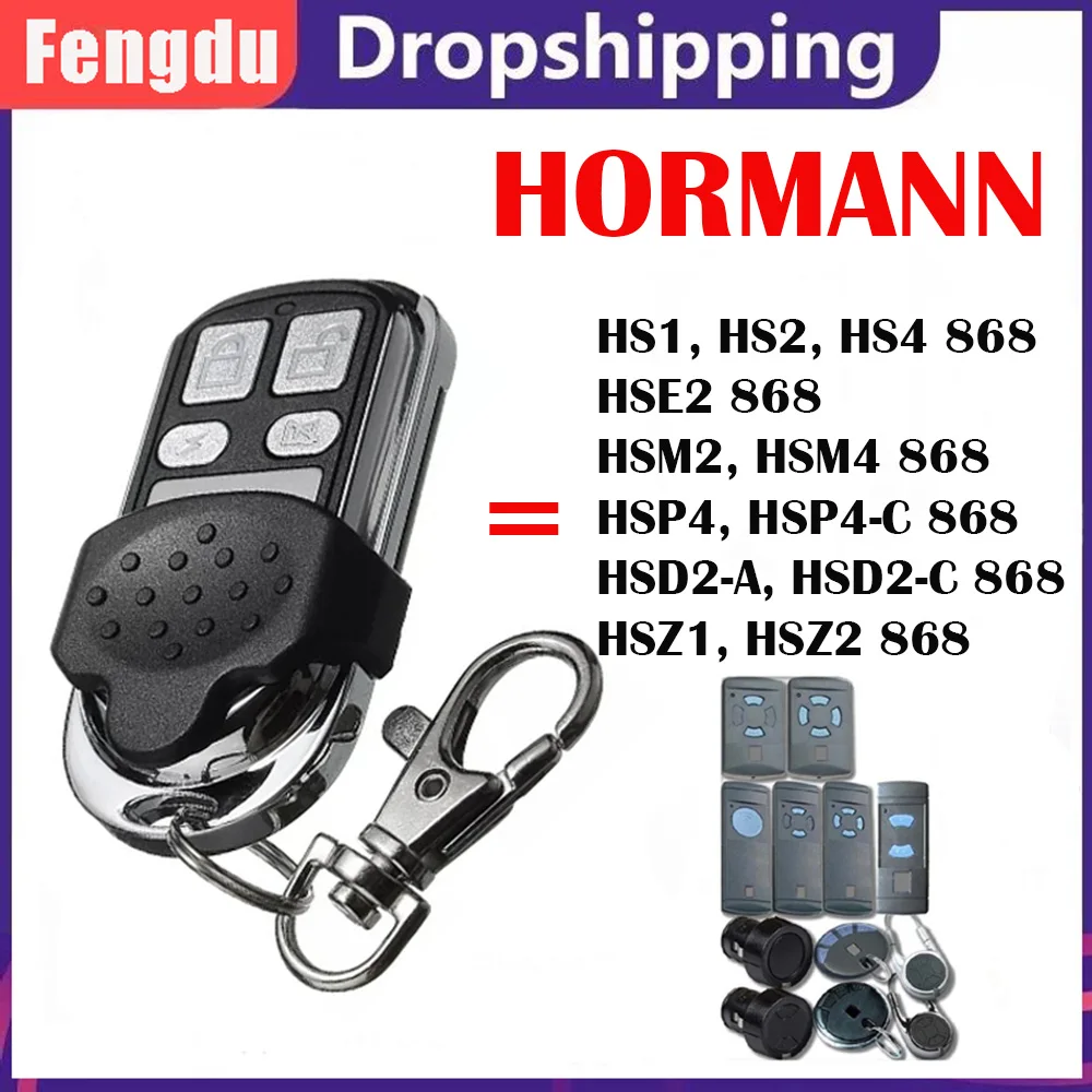 Garage Remote Control 868MHZ HORMANN HSE2 HSE4 HSM2 HSM4 HS2 HS4 868 Duplicator Remote Control Garage Door Opener