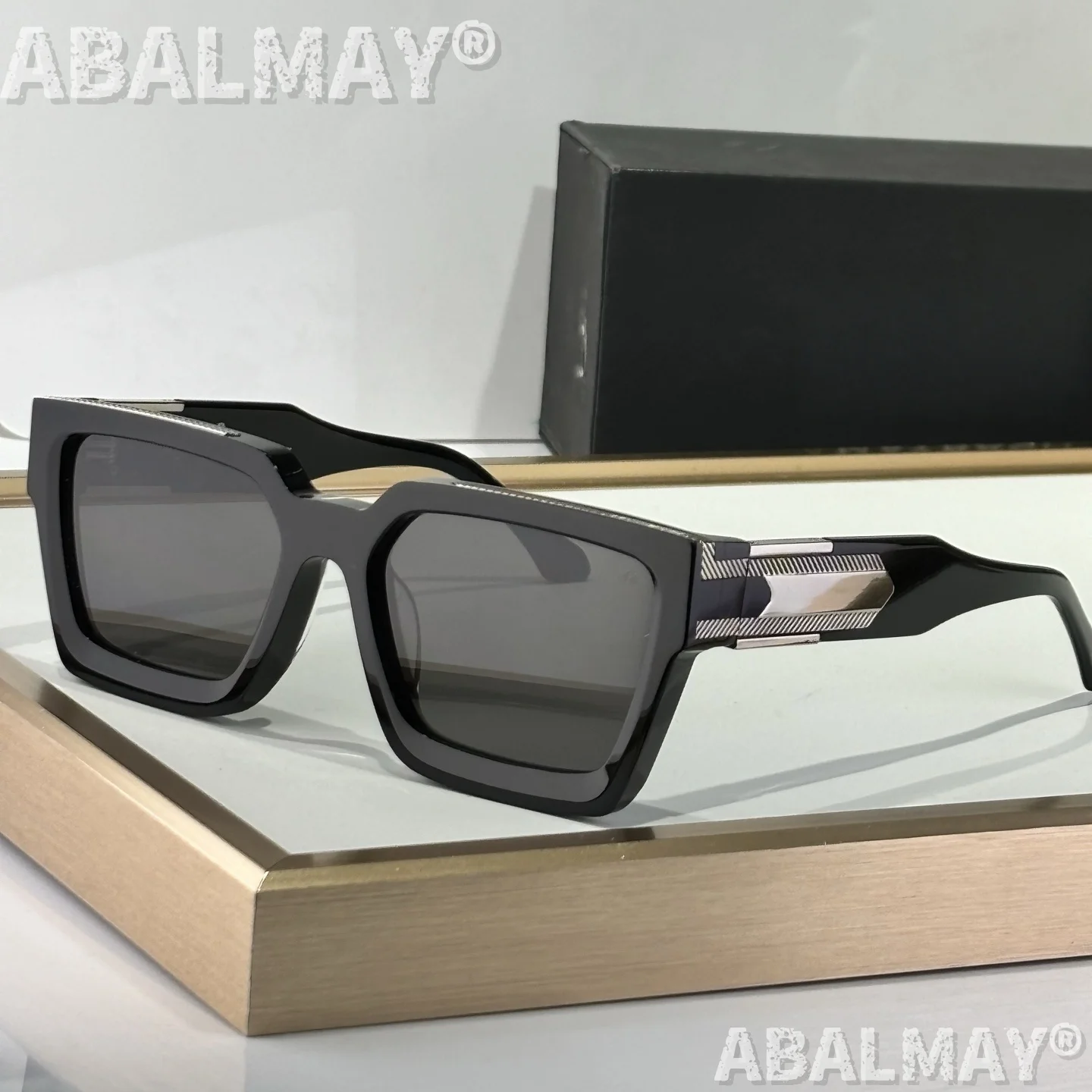 THE BOSS SIZE 57-20 نظارات شمسية عالية الجودة للرجال والنساء نمط UV400 ريترو موضة تصميم خاص نظارات شمسية مع صندوق