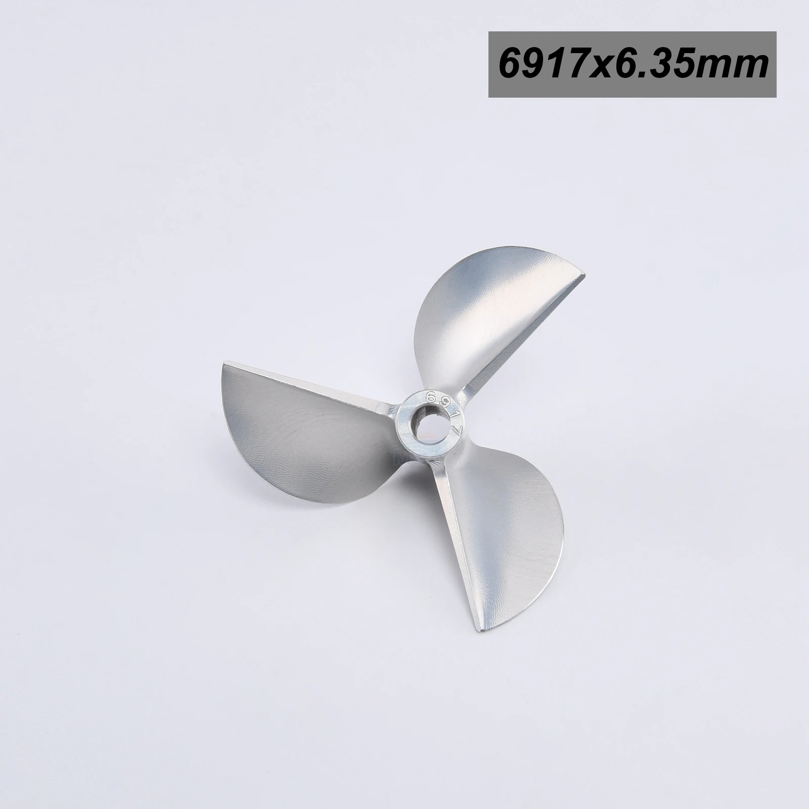 1pc RC Boat CNC 3 Blades Aluminum Propeller 6717/6917/7016/7616 High Precision Screw for 1/4" (6.35mm) Prop Shaft