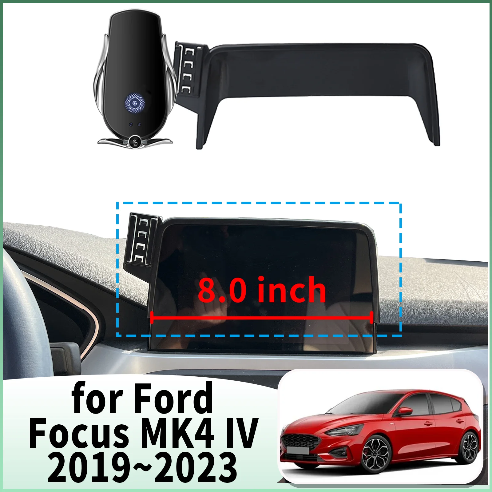 

fit for Ford Focus MK4 IV 2019 2020-2023 (8in) Specific Dashboard Navigation Phone Holder Mount Design Car​​ accessoires