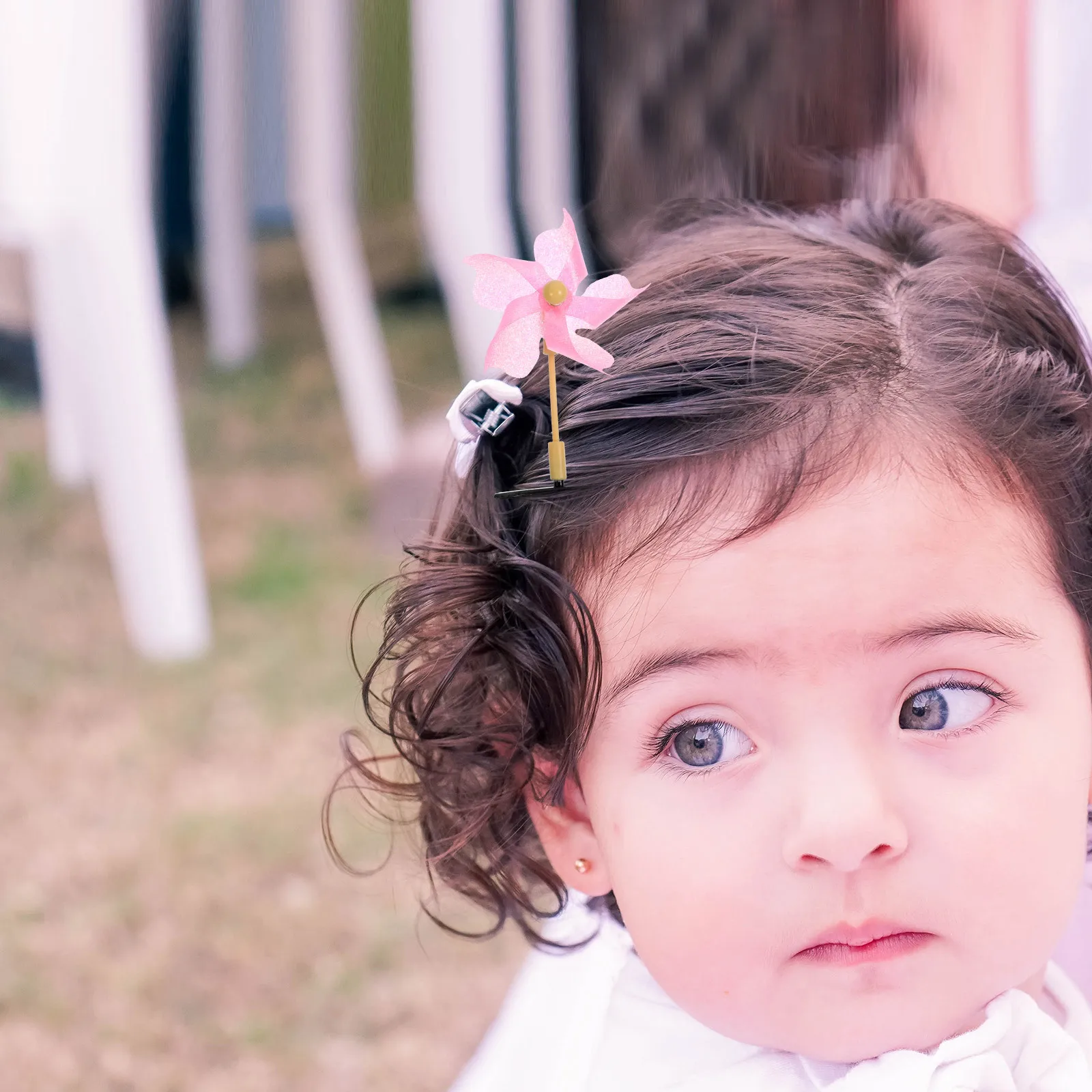 

20Pcs Windmill Hair Clips Eye-Catching Rotating Accents Girls Hair Accessories Variety Styles for Daily Fun Use