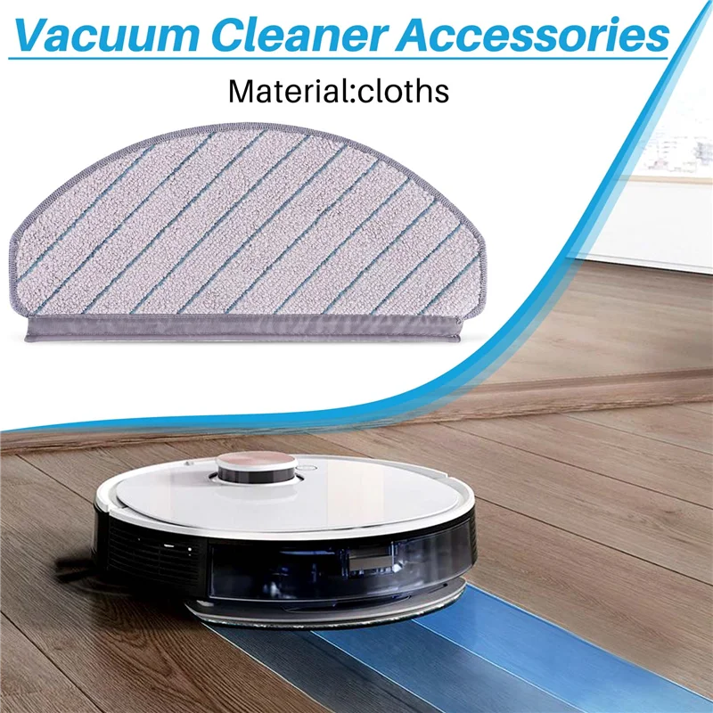 Ecovacs Deebot T10/T10หุ่นยนต์ดูดฝุ่นทำความสะอาดอุปกรณ์เสริมผ้าถูพื้น5ชิ้น