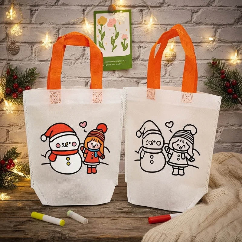 Tas Grafiti Natal Kartun DIY,  - Art And Craft For Xmas ulasan dan harga