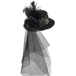 Steampunk Hats For Women With Veil Steampunk Top Hat Steampunk Time Traveler Hat Steampunk Accessories Halloween Party