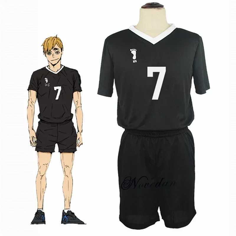 Inarizaki High School Miya Atsumu Cosplay Costume Black Suit Uniform Anime Volleyball Jersey Sportswear MN8