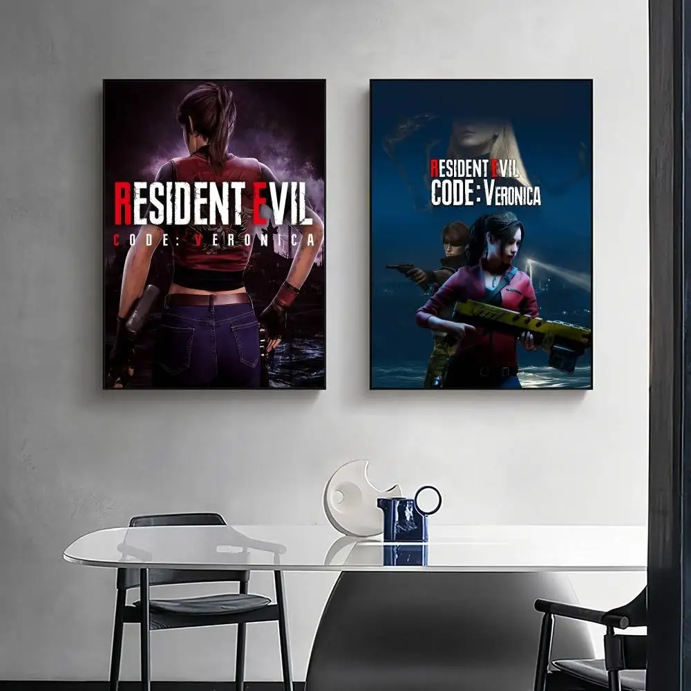 Game R-ReSident E-Evil Veronica Remake Poster Surprise Home Decoration Picture Wall Art for Study Living Room Decor