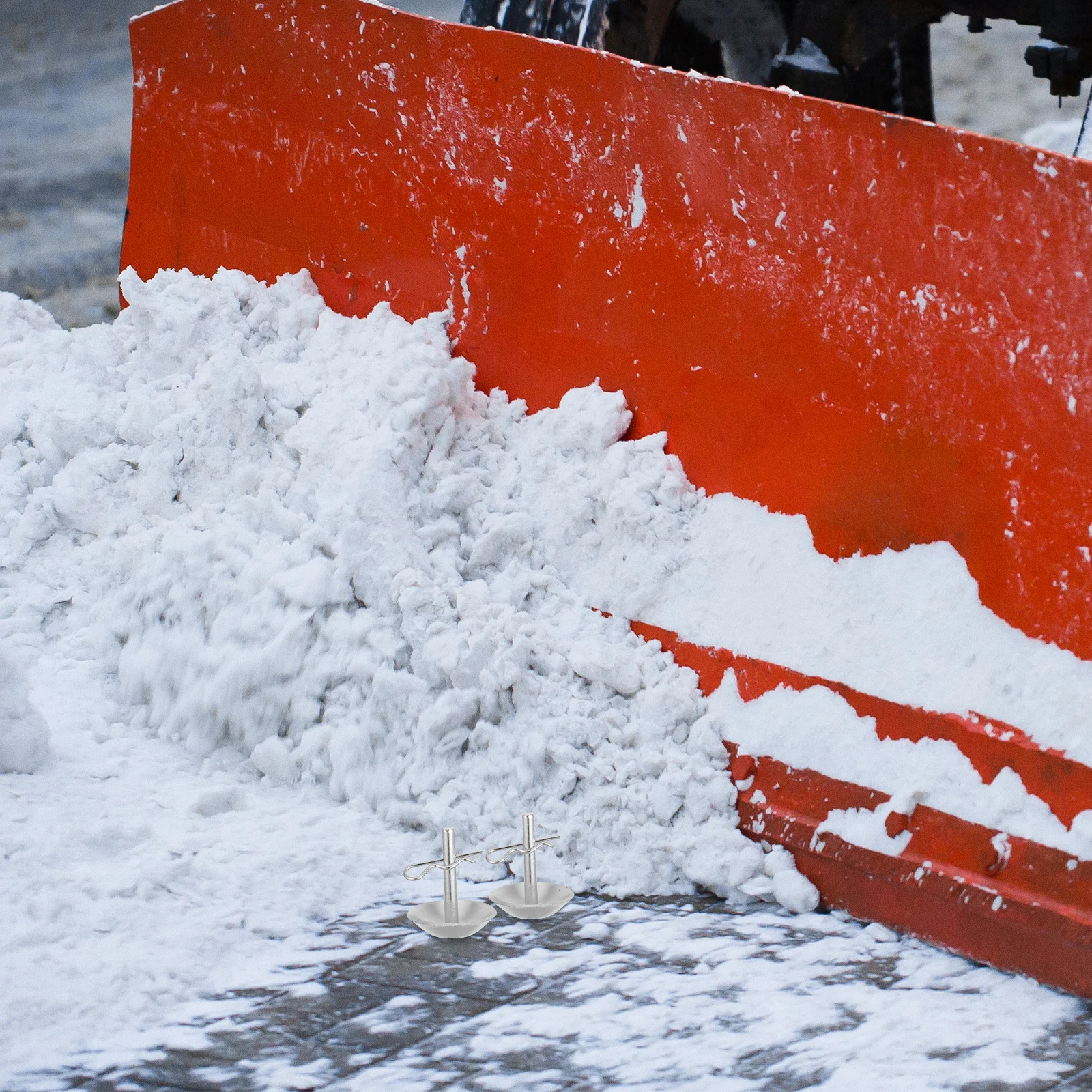 

2Set Snow Plow Replacement Parts Heavy-Duty Skid Shoes for Winter Maintenance Adjustable Metal Foot Attachment Fit Various Plow